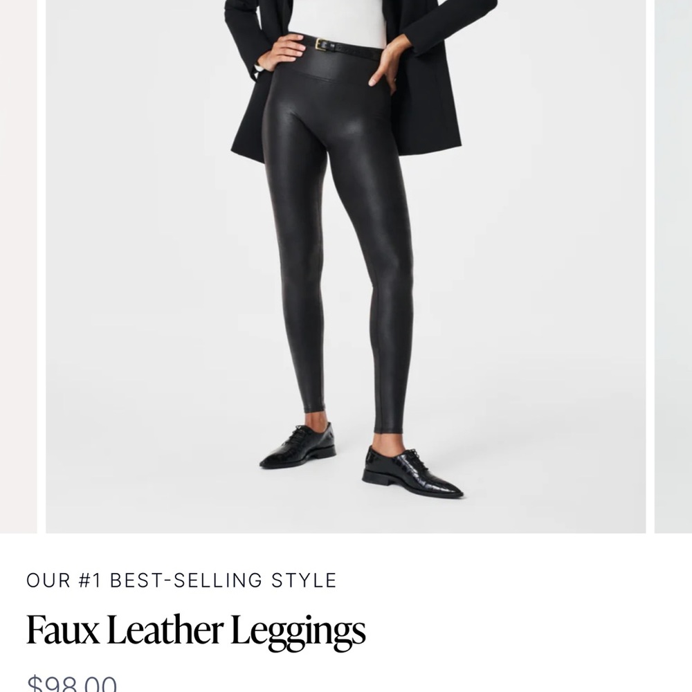 Spanx Faux Leather Leggings